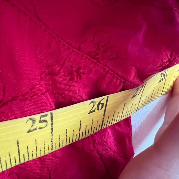 Cabin Creek Red Floral Embroidered Button Up Cottagecore Western Vintage Sz 2X - Picture 5 of 5